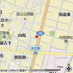 愛知県稲沢市平和町法立東法立北20周辺の地図