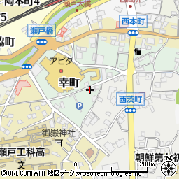 愛知県瀬戸市幸町12周辺の地図