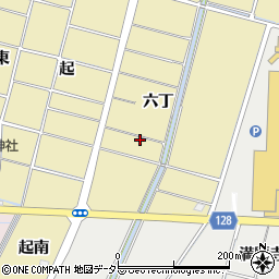 愛知県稲沢市平和町法立六丁58周辺の地図