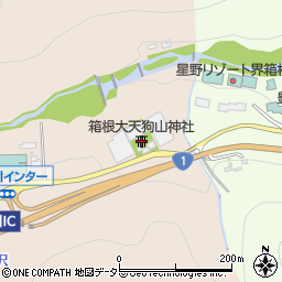 箱根大天狗山神社周辺の地図