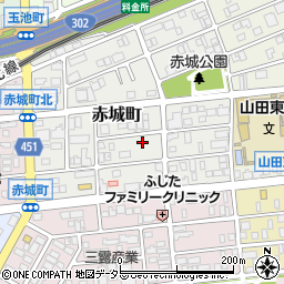 愛知県名古屋市西区赤城町74周辺の地図