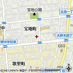 愛知県名古屋市西区宝地町153周辺の地図