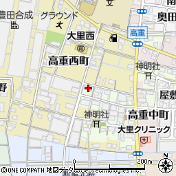愛知県稲沢市高重町郷クロ95周辺の地図