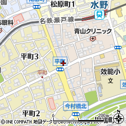 愛知県瀬戸市效範町2丁目22周辺の地図