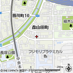 愛知県春日井市森山田町58周辺の地図
