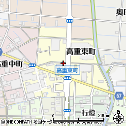 〒492-8424 愛知県稲沢市高重東町の地図