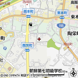 愛知県瀬戸市西茨町10周辺の地図