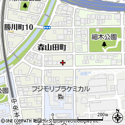 愛知県春日井市森山田町54周辺の地図