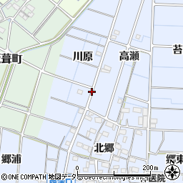 愛知県稲沢市西溝口町周辺の地図