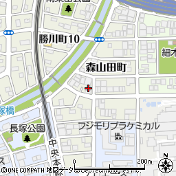 愛知県春日井市森山田町59周辺の地図