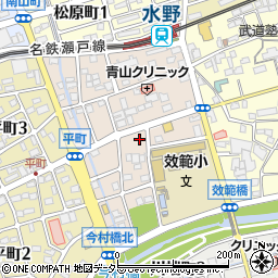 愛知県瀬戸市效範町周辺の地図