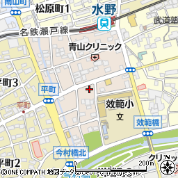 愛知県瀬戸市效範町周辺の地図