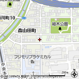 愛知県春日井市森山田町52周辺の地図