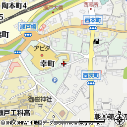 愛知県瀬戸市幸町10周辺の地図