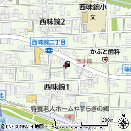 田島石油有限会社　楠町給油所周辺の地図
