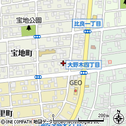 愛知県名古屋市西区宝地町364-2周辺の地図