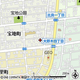 名古屋大野木郵便局周辺の地図