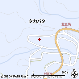 愛知県豊田市夏焼町（タカバタ）周辺の地図