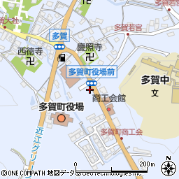 多賀町役場　学校教育課周辺の地図