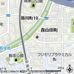 愛知県春日井市森山田町61周辺の地図