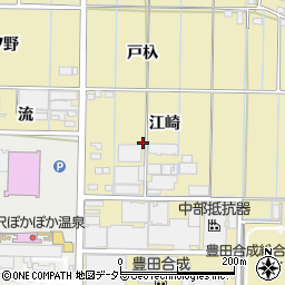 愛知県稲沢市北島町江崎周辺の地図