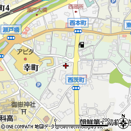 愛知県瀬戸市西茨町22周辺の地図
