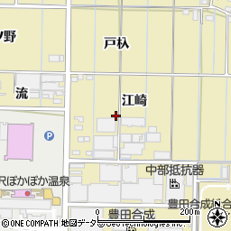 愛知県稲沢市北島町（江崎）周辺の地図