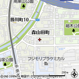 愛知県春日井市森山田町48周辺の地図