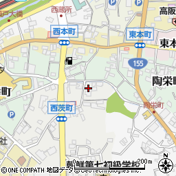 愛知県瀬戸市西茨町8周辺の地図