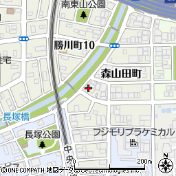 愛知県春日井市森山田町62周辺の地図