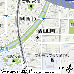 愛知県春日井市森山田町45周辺の地図