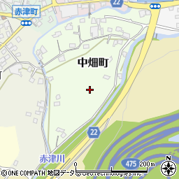 愛知県瀬戸市中畑町周辺の地図