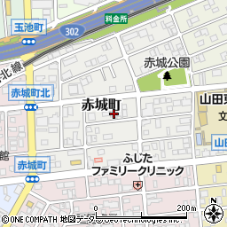 愛知県名古屋市西区赤城町91周辺の地図