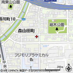 愛知県春日井市森山田町51周辺の地図