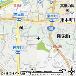 愛知県瀬戸市西茨町2周辺の地図