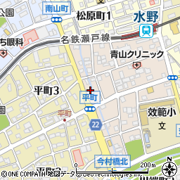 愛知県瀬戸市效範町2丁目25周辺の地図