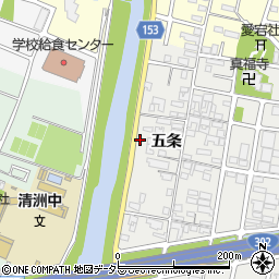 浅井清須線周辺の地図