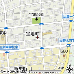 愛知県名古屋市西区宝地町167周辺の地図