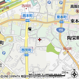 愛知県瀬戸市西茨町7周辺の地図