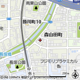 愛知県春日井市森山田町44周辺の地図