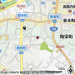 愛知県瀬戸市西茨町6周辺の地図