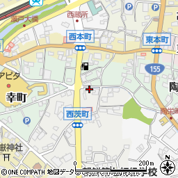 愛知県瀬戸市西茨町13周辺の地図