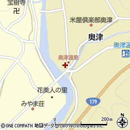 名泉鍵湯 奥津荘周辺の地図
