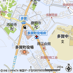 多賀町役場前周辺の地図