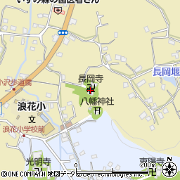長岡寺周辺の地図