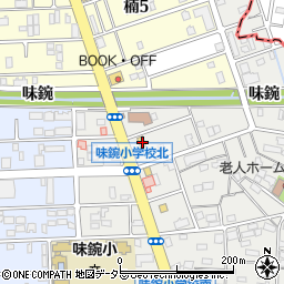 愛知県名古屋市北区楠味鋺3丁目803周辺の地図