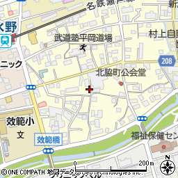 愛知県瀬戸市北脇町158周辺の地図