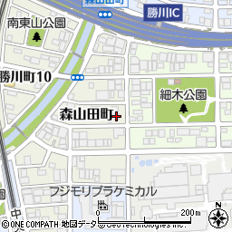 愛知県春日井市森山田町36周辺の地図