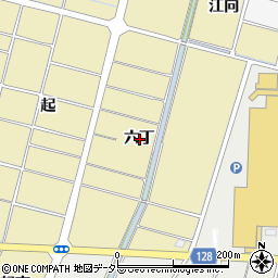 愛知県稲沢市平和町法立六丁周辺の地図