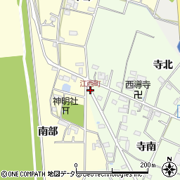 江西町周辺の地図